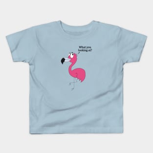 Carlos the Paranoid Flamingo Kids T-Shirt